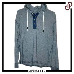 XXL Good Man Heather Gray‎ - Navy LS Hoodie